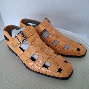 💟💖Sio>>>Men's Yellow Gold Sandals *size 10.5
